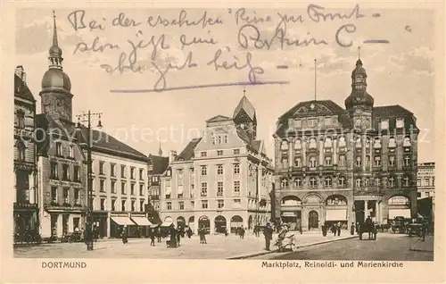 Dortmund Marktplatz Reinoldi und Marienkirche Dortmund