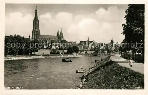 Ulm_Donau Ulmer Muenster Donaupartie Ulm_Donau