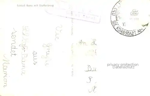 Bad_Staffelstein Schloss Banz mit Staffelberg Bad_Staffelstein