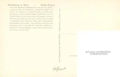 Miltenberg_Main Hotel Riesen Miltenberg Main