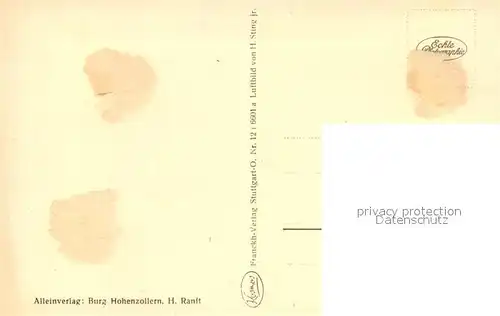 Hechingen Fliegeraufnahme mit Burg Hohenzollern Hechingen