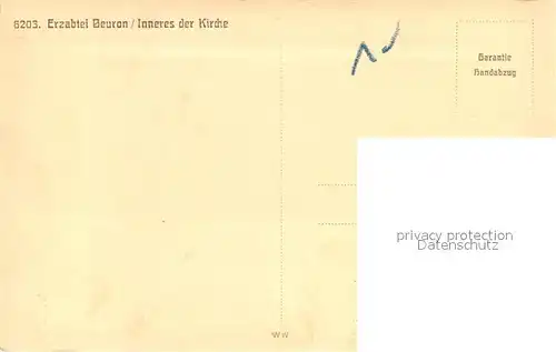 Beuron_Donautal Klosterkirche Inneres Beuron Donautal