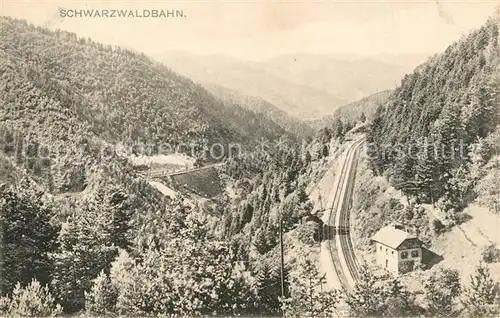 Schwarzwald Panorama Schwarzwaldbahn Schwarzwald