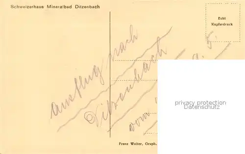 Ditzenbach Schweizerhaus Ditzenbach