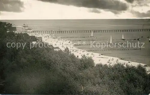 Groemitz_Ostseebad Strand Seebruecke Groemitz_Ostseebad