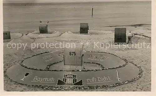 Groemitz_Ostseebad Sandburgen am Strand Groemitz_Ostseebad