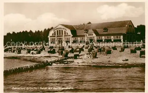 Groemitz_Ostseebad Strand Strandhalle Groemitz_Ostseebad