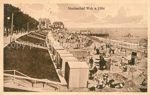Wyk_Foehr_Nordseebad Strand Promenade 