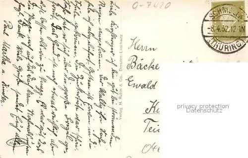 Schmoelln_Thueringen Blick vom Ernst Agnes Turm Schmoelln Thueringen