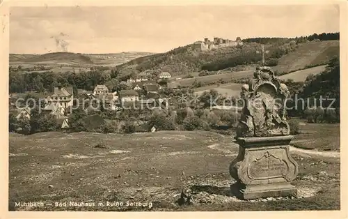 Muehlbach_Bad_Neustadt_Saale mit Ruine Salzburg Muehlbach_Bad