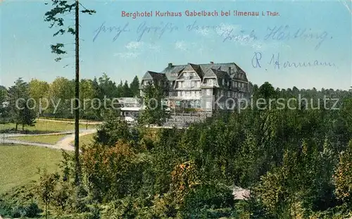 Ilmenau_Thueringen Berghotel Kurhaus Gabelbach Ilmenau Thueringen