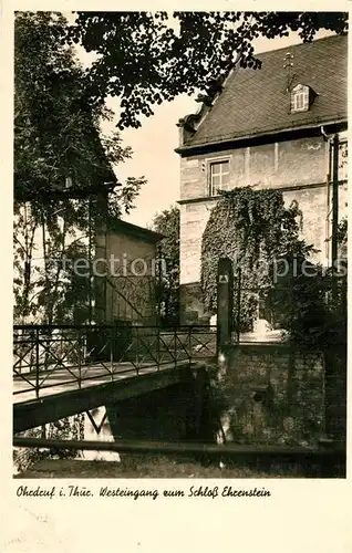 Ohrdruf Westeingang zum Schloss Ehrenstein Ohrdruf