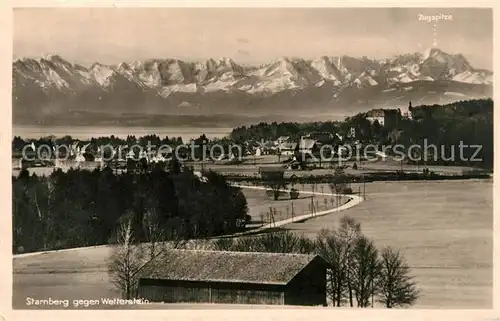 Starnberg_See mit Wetterstein Starnberg See