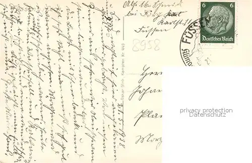 Fuessen_Allgaeu Panorama Fuessen Allgaeu