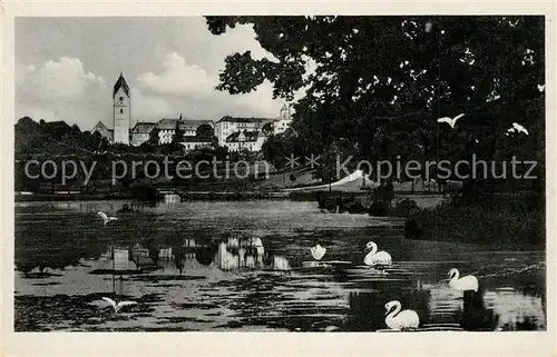 Scheyern Schwanenteich Kirche Scheyern