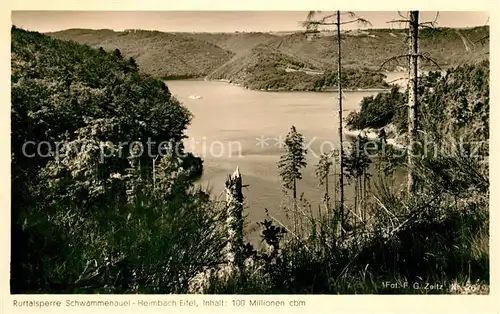 Heimbach_Schwammenauel Rurtalsperre Stausee Landschaftspanorama Heimbach Schwammenauel