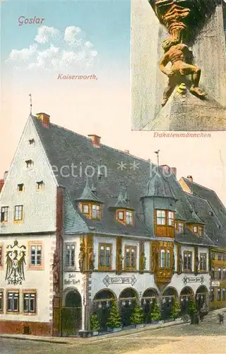 Goslar Gildehaus Kaiserworth Historisches Gebaeude Altstadt Dukatenmaennchen Goslar