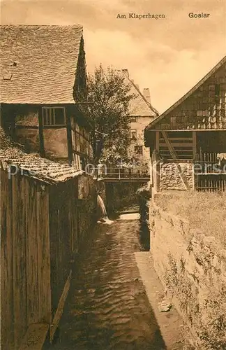 Goslar Am Klaperhagen Altstadt Bach Goslar