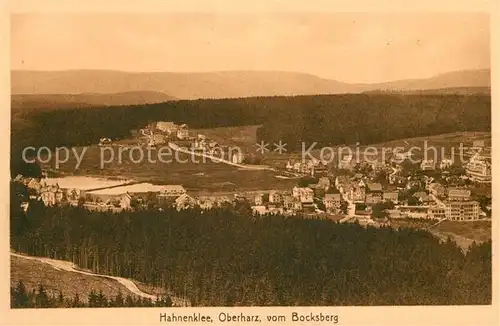 Hahnenklee Bockswiese_Harz Panorama Blick vom Bocksberg Hahnenklee Bockswiese