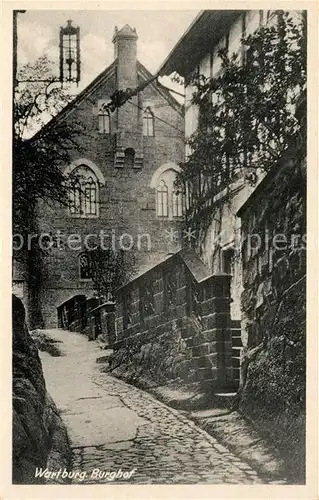 Eisenach_Thueringen Wartburg Burghof Eisenach Thueringen