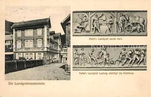 Eisenach_Thueringen Landgrafenschmiede Relief Landgraf Ludwig Eisenach Thueringen