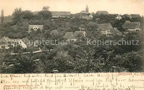 Bergsulza Ortsansicht mit Kirche Bergsulza