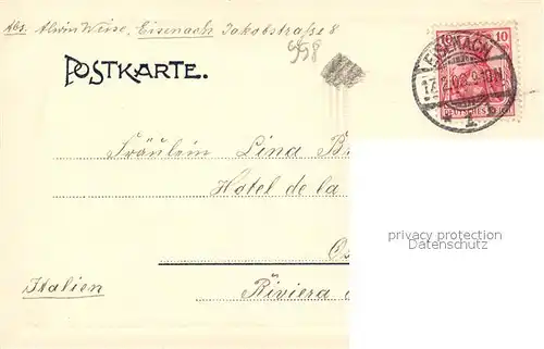 Eisenach_Thueringen Blick zur Wartburg Eisenach Thueringen