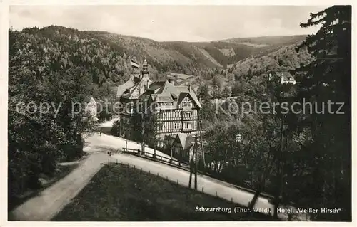 Schwarzburg_Thueringer_Wald Hotel Weisser Hirsch Landschaftspanorama Schwarzburg_Thueringer