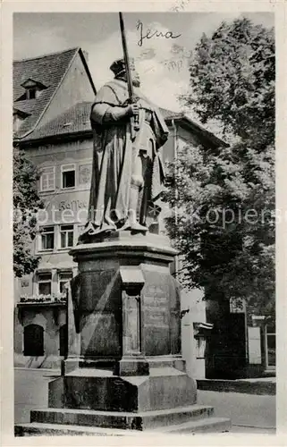 Jena_Thueringen Denkmal Kurfuerst Johann Friedrich Hanfried Begruender der Universitaet Jena Thueringen