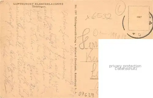 Bad_Klosterlausnitz Teilansicht Luftkurort mit Kirche Bad_Klosterlausnitz