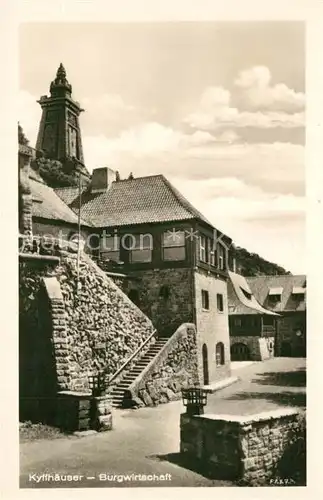 Kyffhaeuser Burgwirtschaft Kaiser Wilhelm Denkmal Kyffhaeuser