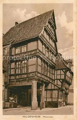 Hildesheim Pfeilerhaus Fachwerkhaus Historisches Gebaeude Hildesheim