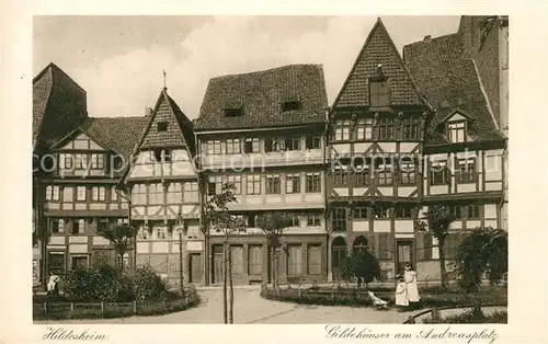 Hildesheim Gildehaeuser am Andreasplatz Fachwerkhaeuser Altstadt Hildesheim