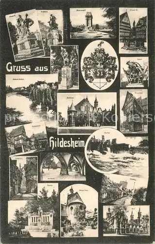 Hildesheim Sehenswuerdigkeiten der Stadt Wappen Hildesheim