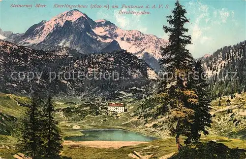 Berchtesgaden Kaerlingerhaus am Funtensee Steinernes Meer Alpenpanorama Berchtesgaden