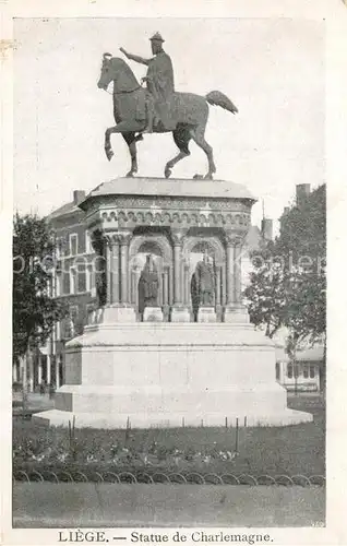 Liege_Luettich Statue de Charlemagne Denkmal Reiterstandbild Liege Luettich