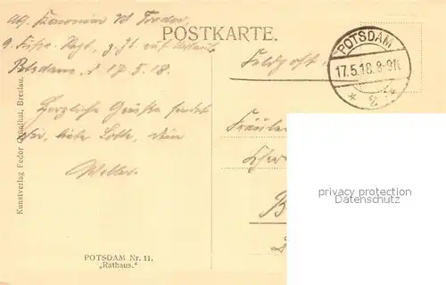Potsdam Nr 11 Rathaus Potsdam