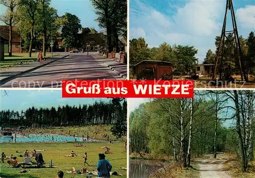 AK / Ansichtskarte Wietze_Celle Freibad Waldpartie Wietze_Celle