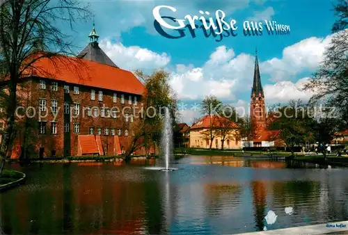 AK / Ansichtskarte Winsen_Luhe Teichpartie Winsen Luhe