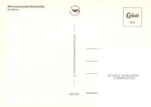 AK / Ansichtskarte Wolfenbuettel Zeugaus Lessingstadt Wolfenbuettel