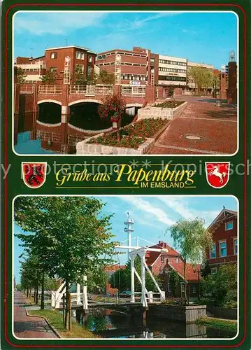 AK / Ansichtskarte Papenburg_Ems Holzbruecke Papenburg Ems