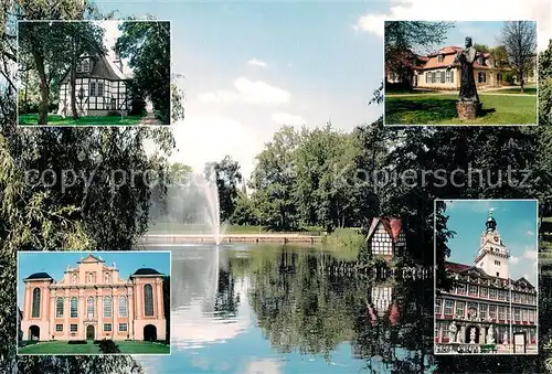 AK / Ansichtskarte Wolfenbuettel Stadtgraben Kirchen Lessinghaus Nathan der Weise Schloss Wolfenbuettel