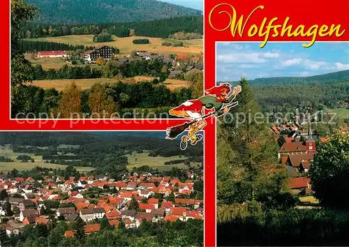 AK / Ansichtskarte Wolfshagen_Harz Fliegeraufnahme Wolfshagen Harz