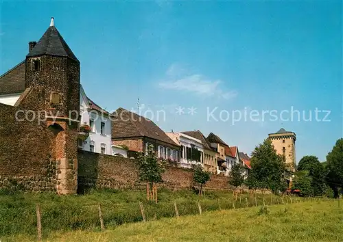 AK / Ansichtskarte Dormagen Zons am Rhein Wachtuermchen und Rheinturm Dormagen