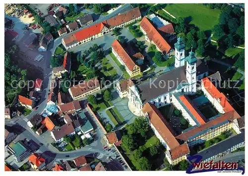 AK / Ansichtskarte Zwiefalten_Wuerttemberg Fliegeraufnahme Ehemalige Benediktinerabtei  Zwiefalten Wuerttemberg