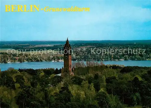 AK / Ansichtskarte Berlin Grunewaldturm Fliegeraufnahme Berlin