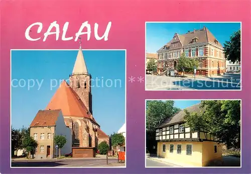 AK / Ansichtskarte Calau Stadtkirche Rathaus Heimatmuseum Calau