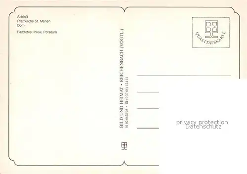 AK / Ansichtskarte Guestrow_Mecklenburg_Vorpommern Schloss Pfarrkirche St Marien Dom Guestrow_Mecklenburg