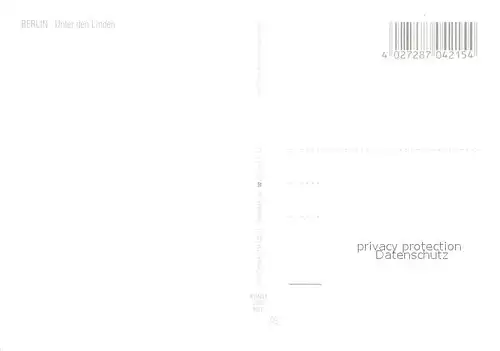 AK / Ansichtskarte Berlin Unter den Linden Berlin