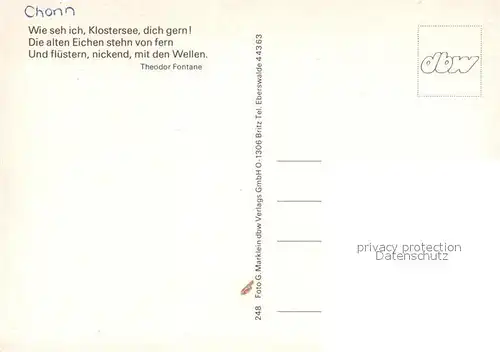 AK / Ansichtskarte Chorin Kloster Fliegeraufnahme Chorin